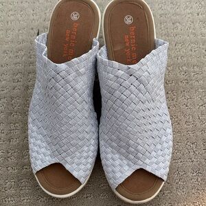 New bernie mev. Women's silver  Woven espadrilles 38